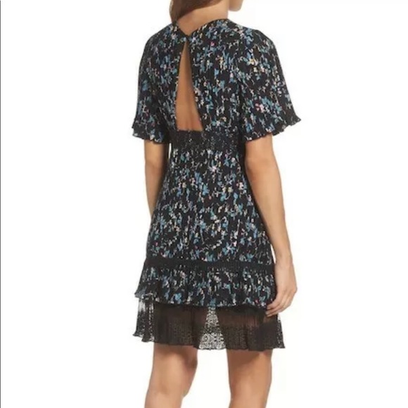 Chelsea28 NWT Pleated Lace Midi Dress Floral NWT - Picture 2 of 3